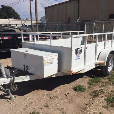 TRAILER, 6 X 12 OPEN WHITE