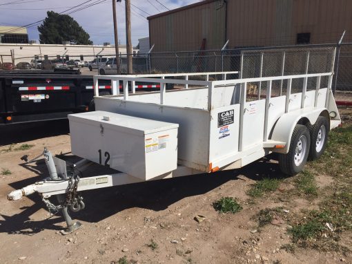 TRAILER, 6 X 12 OPEN WHITE